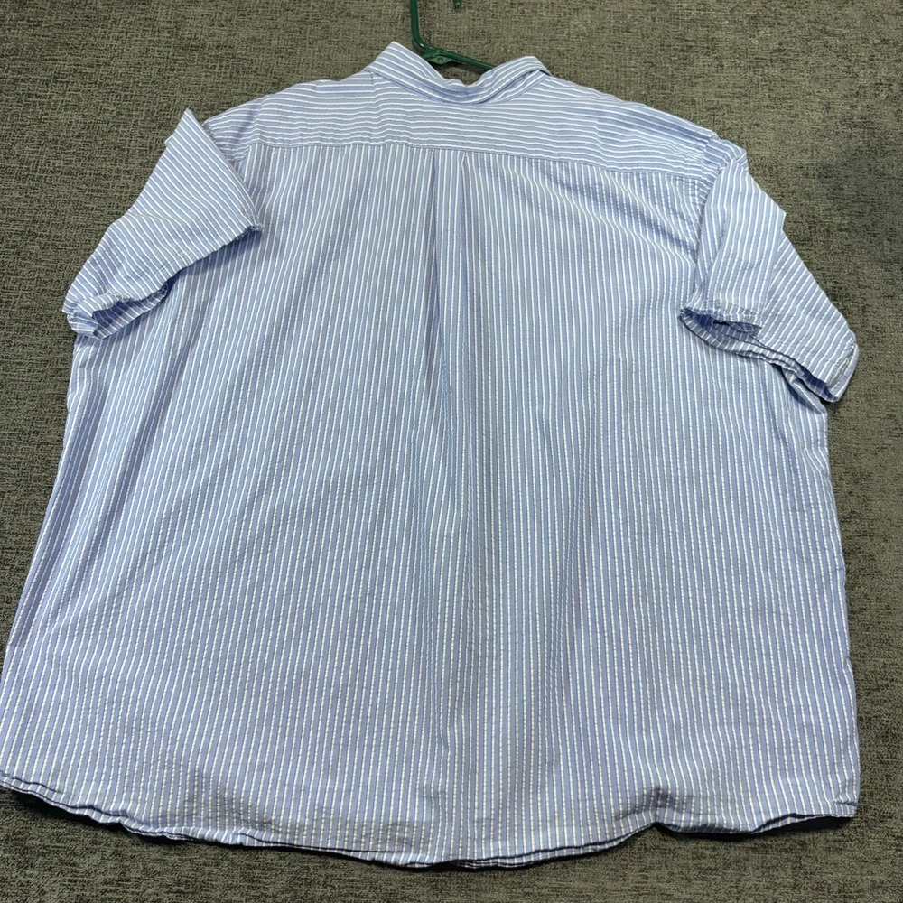 Polo Ralph Lauren Button Down Shirt Mens 3XB Blue White Striped Untucked Fit - Picture 9 of 10